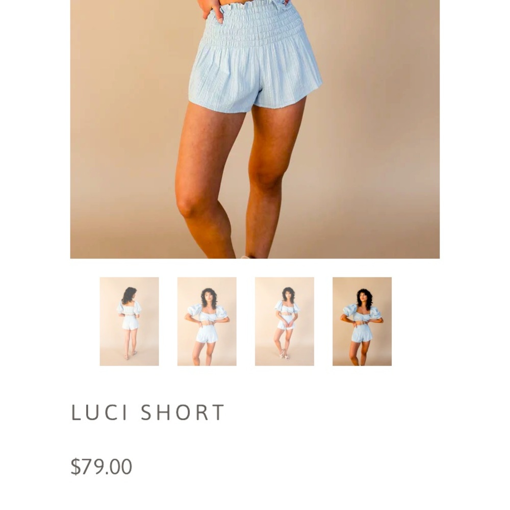 Winston White XS Luci Shorts.
